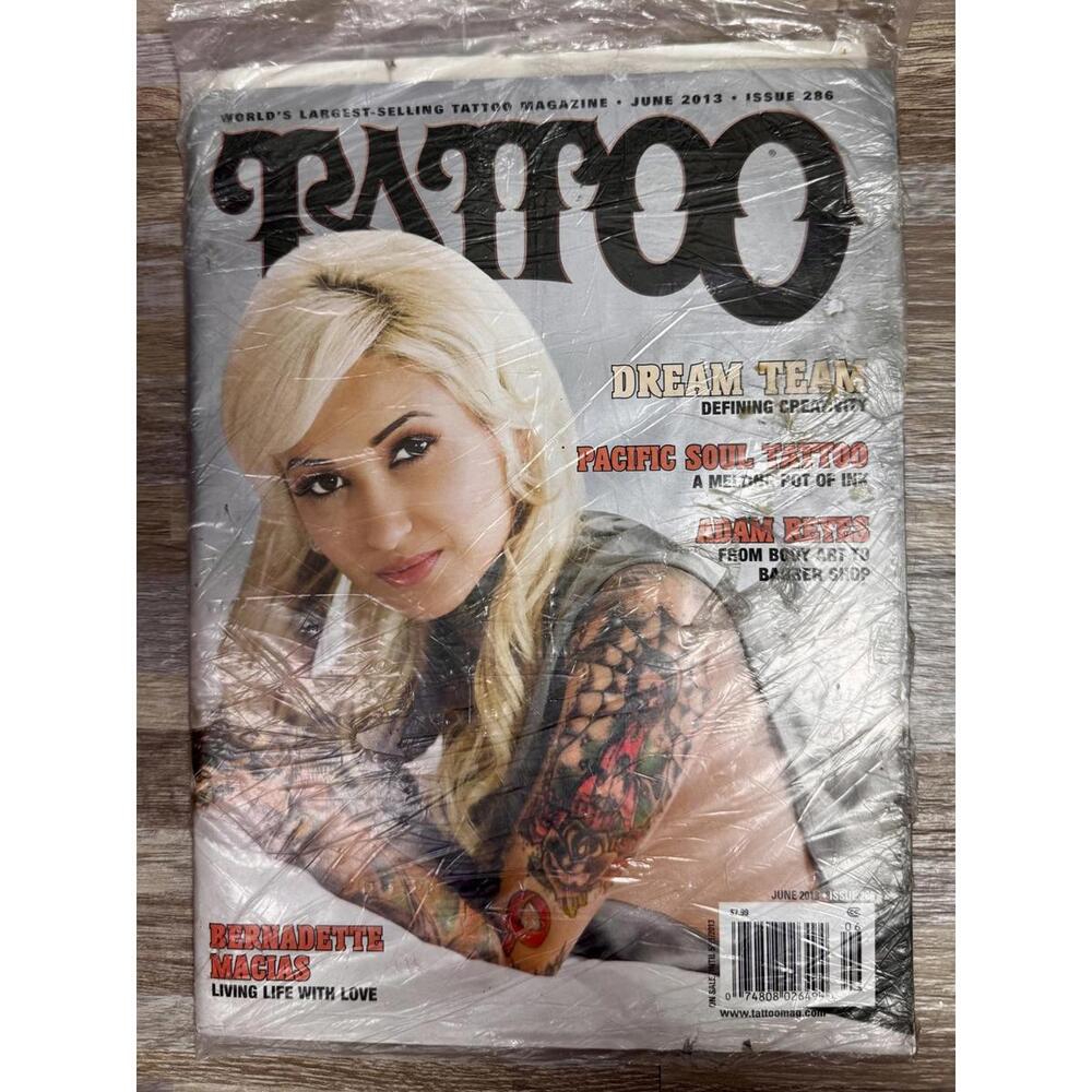 vintage tattoo magazine june 2013 issue 286 sealed in plastic collector ink mag
